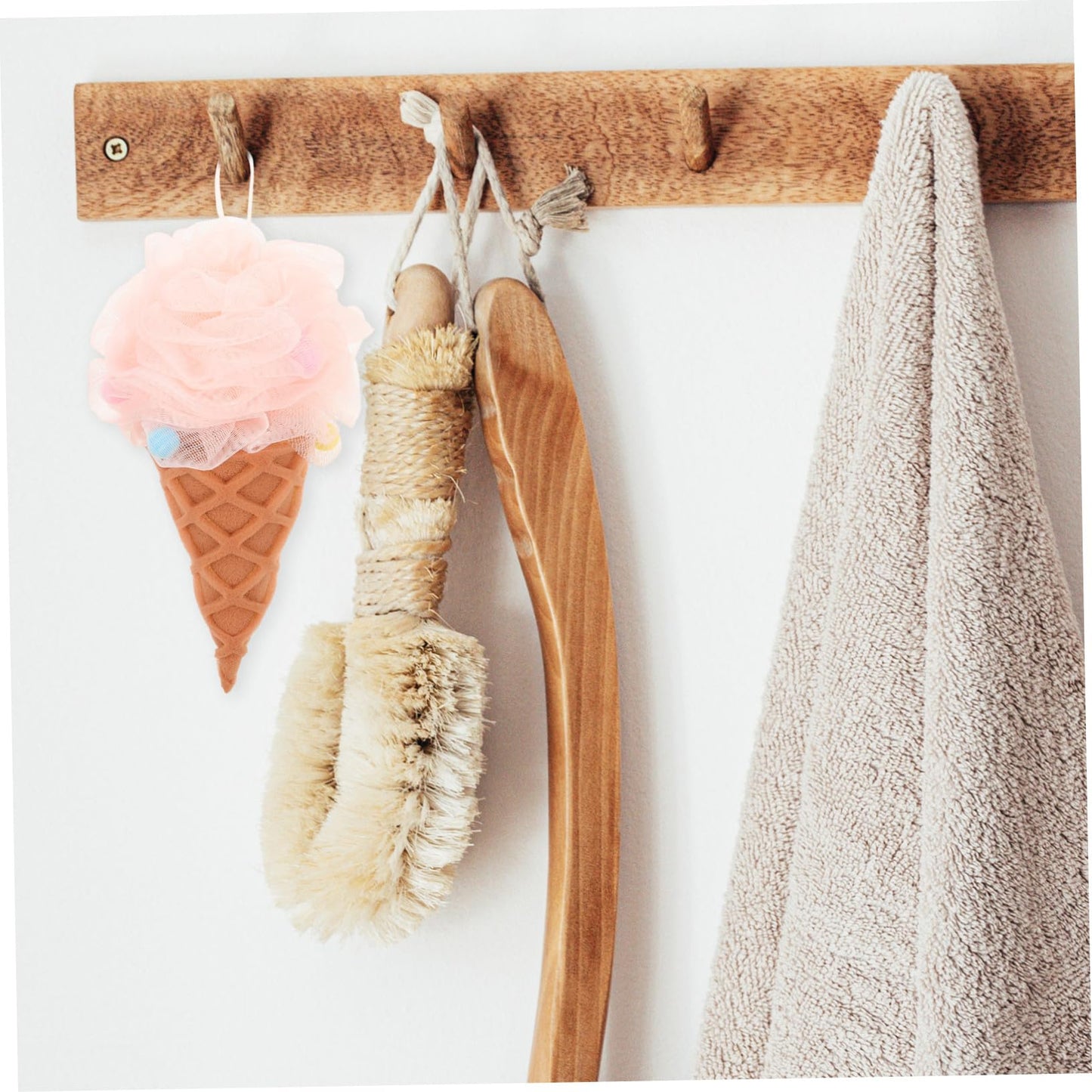 Beatifufu Bath Ball 3-Pack Shower Sponge Set Soft Pe Mesh Body Scrubber with Thick Hanging Rope for Gentle Exfoliating and Deep Skin Cleansing Suitable for Adults and Kids