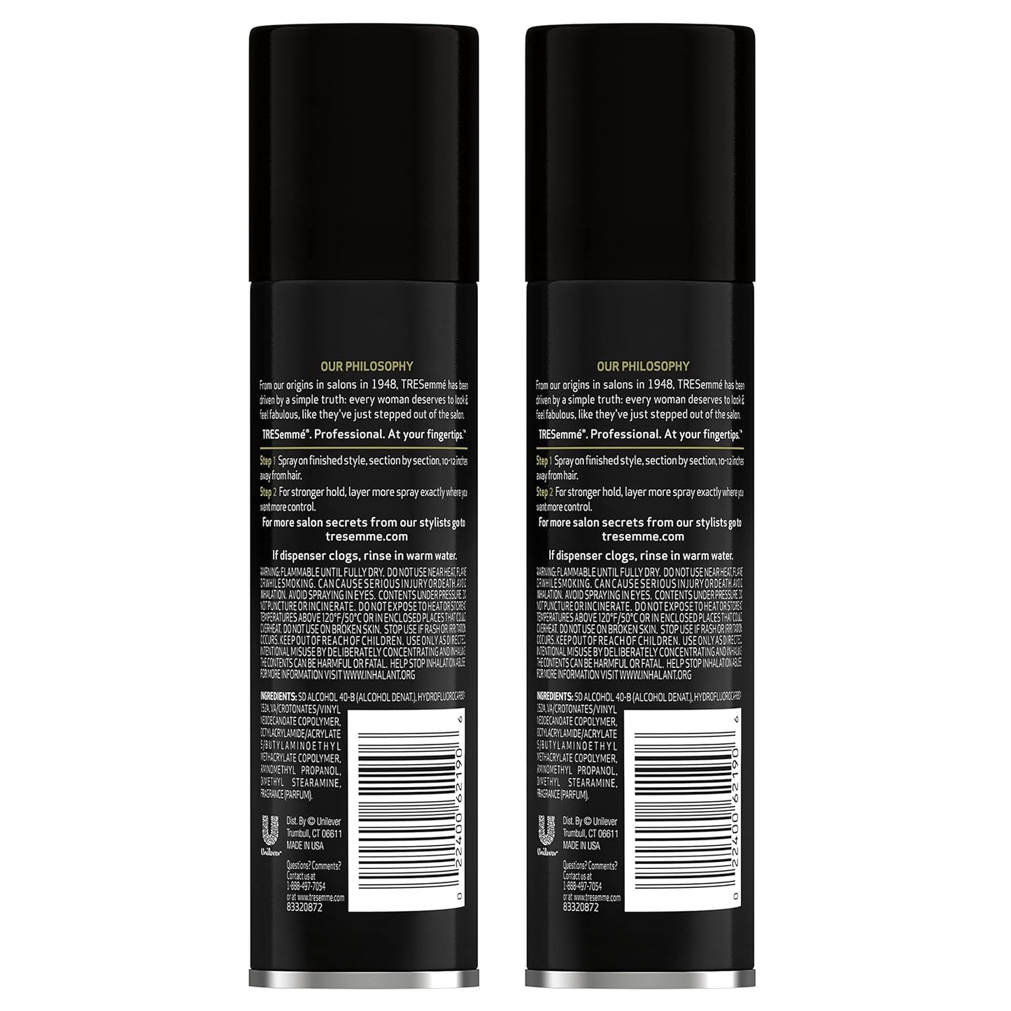 TRESemmé Extra Hold Hairspray - Strong Humidity Resistance & Frizz Control | 2-Pack of 4.2 oz