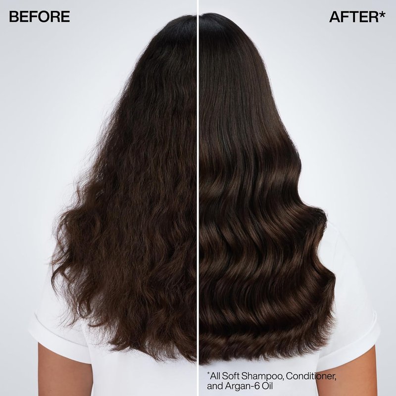 Redken All Soft Argan-6 Oil Treatment - Deeply Conditions Dry Hair, Adds Softness & Shine