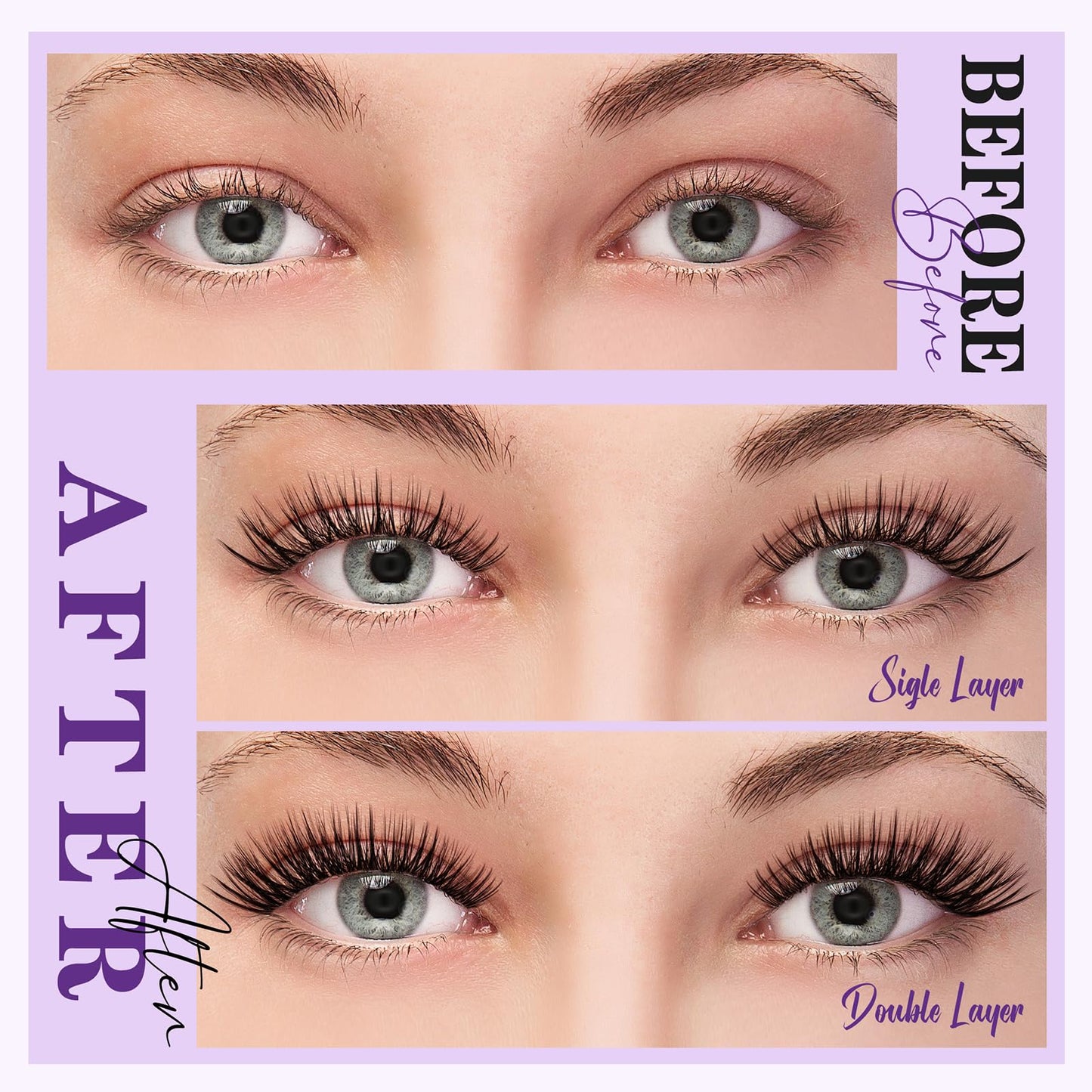 Wispy Lash Clusters 8-18mm C Curl Natural Lash Clusters 144pcs DIY Cluster Eyelash Extensions Individual Lashes Cluster with Spikes (S4 Lashes Only)