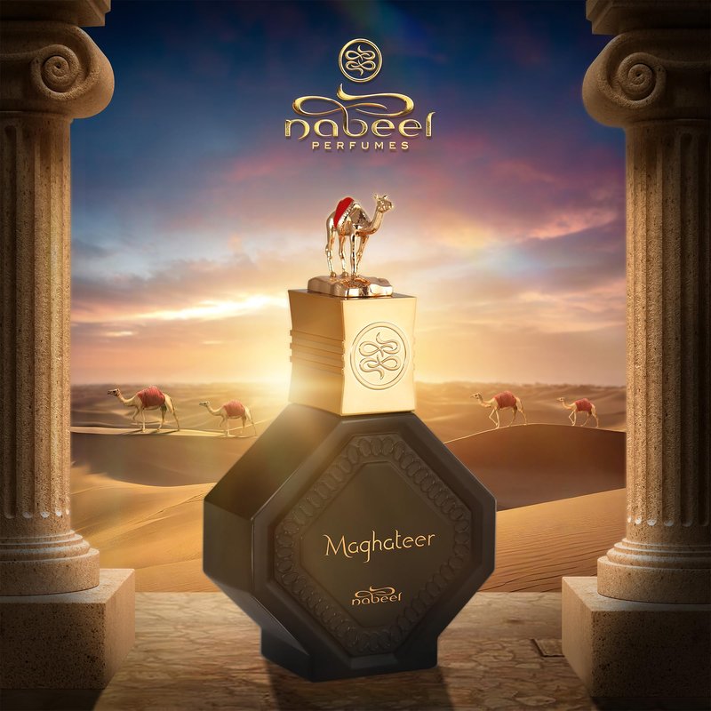 Nabeel Master Perfumer Collection - Maghateer for Unisex - Arabian Perfume for Women & Men - Fragrance with White Flowers, Bergamot, Rose, Oud Scent - Arabic Cologne - Travel Size - 3.3 oz EDP Spray