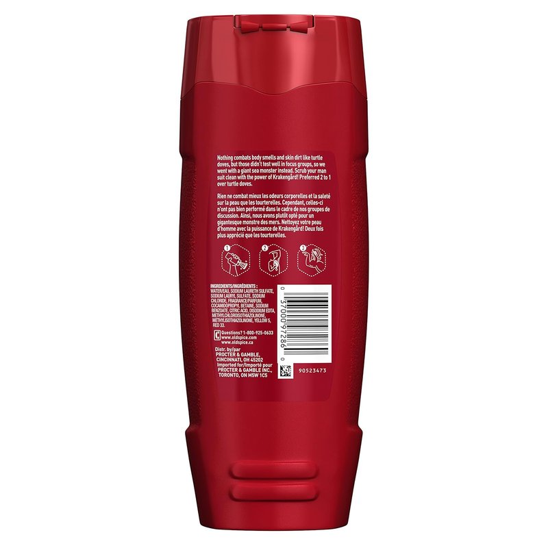 Old Spice Wild Body Wash - Invigorating Scent, 16 Fl Oz | Refreshing Cleanse