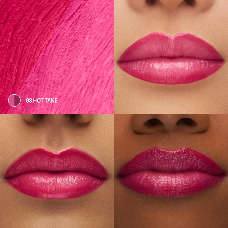 Sacheu DoubleDown Lip Definer — 2-in-1 Lip Liner & Balm — Long-Lasting Korean Make Up Lipstick with Satin Finish, Avocado Oil & Vitamin E (Hot Take)