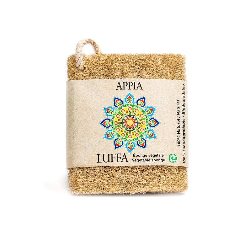 Premium Organic Loofah Sponge Medium 6“ | Loofah for Bath & Shower | Body Scrubber for Shower Scrubbing | Eco Friendly 100% Natural & Biodegradable | Daily Skin Cleansing Care for Women and Men