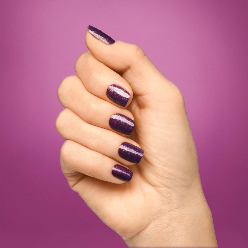 OPI Nail Lacquer Holly Jolly Jelly Bean | Opaque Purple with Red Shimmer Glitter Chip Resistant Nail Polish | Amazon Exclusive | Holiday Shades 2025