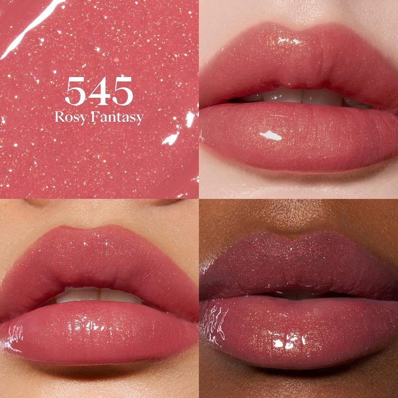 Joocyee Glazed Lip Tint - Lightweight Moisturizing Lip Oil with Squalane & Jojoba Oil | Rosy Fantasy