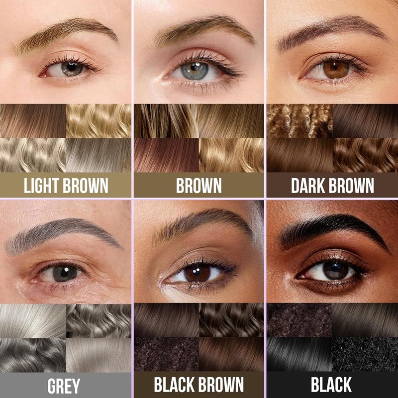 Eyebrow Pen - 4D Micro Brush-Tip for Natural Hair-Like Strokes | Long-Lasting Waterproof Formula, Dark Brown