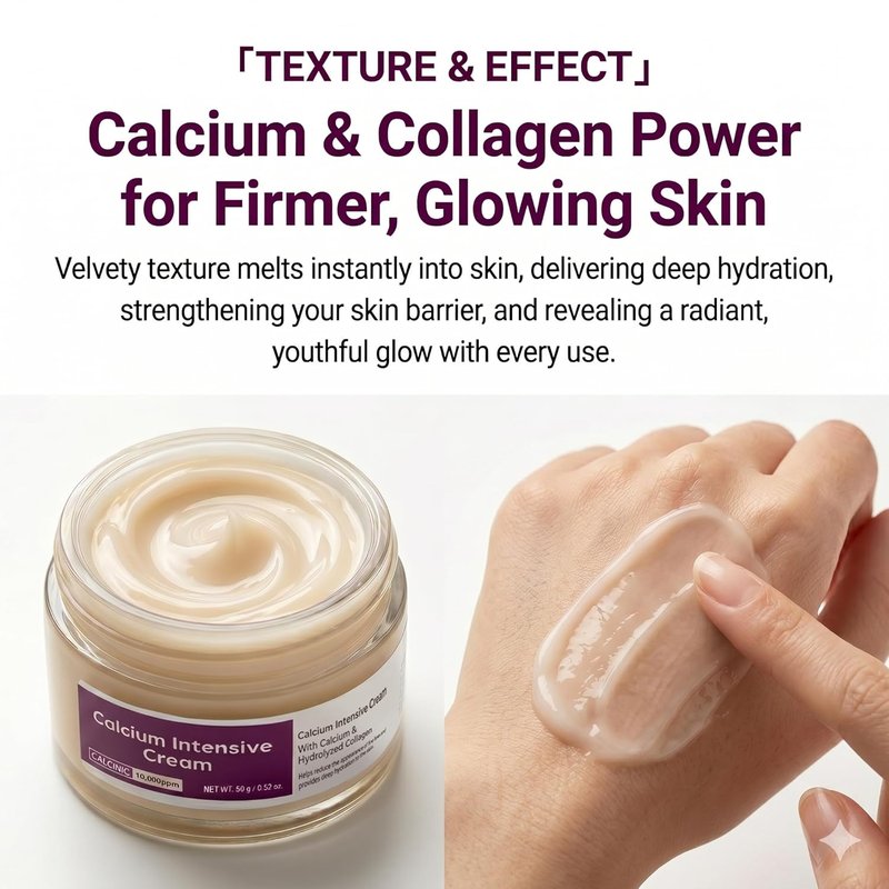 Calcium Firming Face Cream - Advanced Lifting & Contouring Moisturizer with Niacinamide | 2 Pack for Sagging Skin