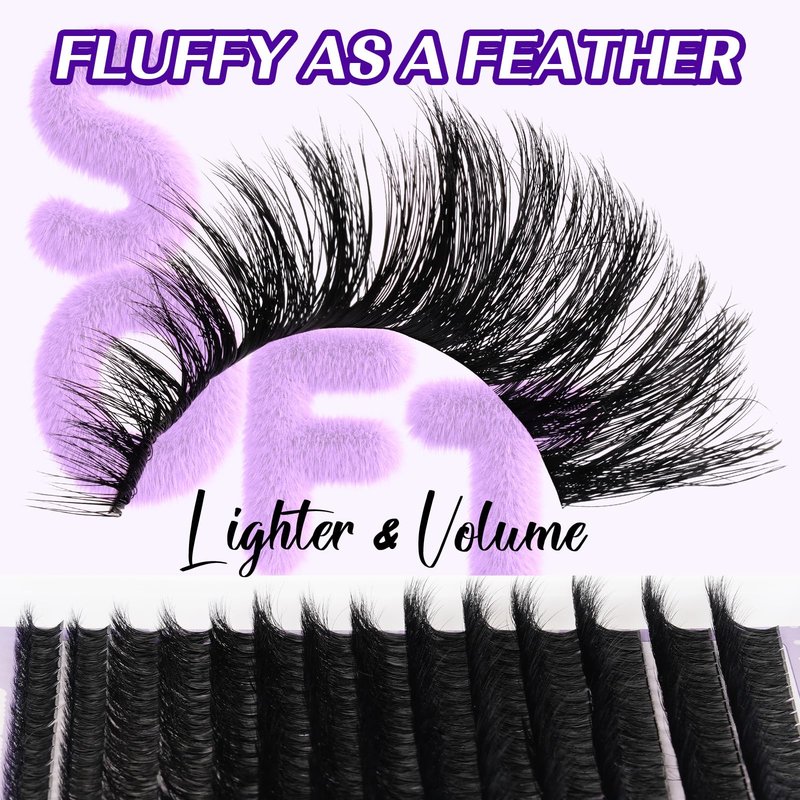Lash Extension Kit 3D Thick Lash Clusters Kit 280pcs Eyelash Extension Kit 10-18mm 100D D Curl DIY Lash Extension Kit with Lash Bond and Seal, Lash Remover (KIT-100D-MIX10-18mm)
