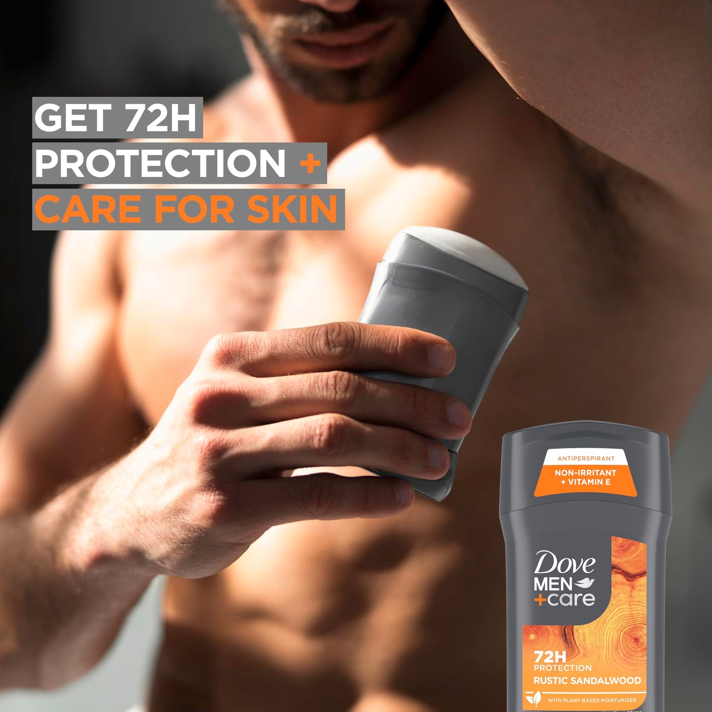 DOVE MEN + CARE Antiperspirant 3 Pack Rustic Sandalwood Deodorant for Men 2.7 oz