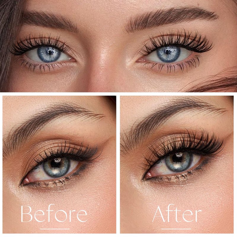 Medium Lash Clusters Short Wispy C Curl Eyelash Clusters 12-16MM Individual Eyelashes Natural Cluster Eyelash Extensions Natural Looking Cluster Lashes by Geeneiya (C Curl,12-14-16)