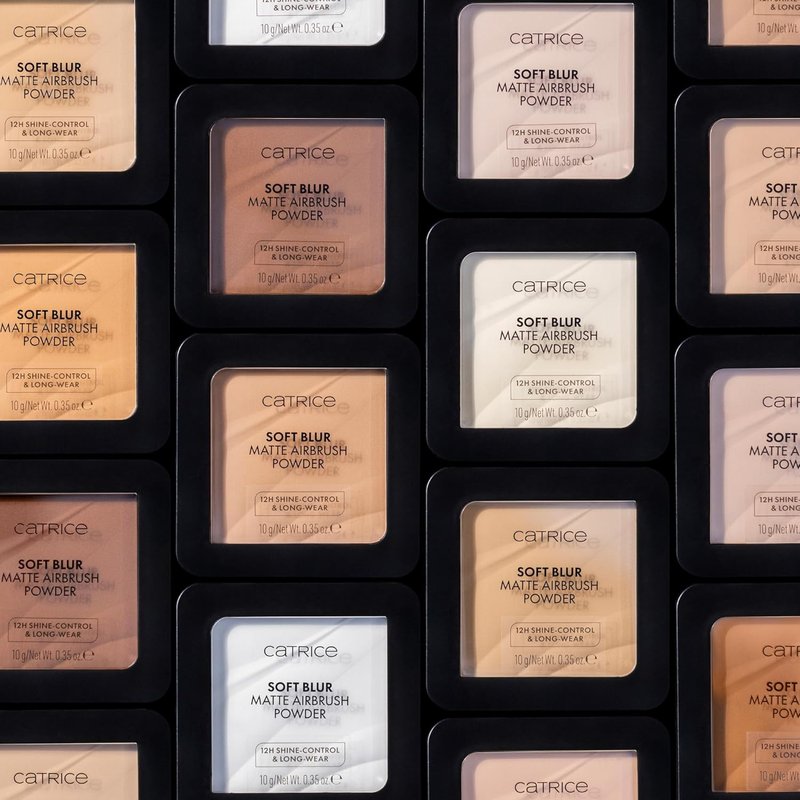 Catrice Soft Blur Matte Airbrush Powder | Lightweight & Mattifying Pressed Setting Powder for Long Lasting Makeup | Talc Free, Fragrance Free, Vegan & Cruelty Free (005C)