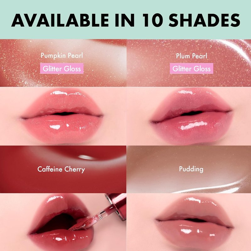 Amuse SEOUL Jel-Fit Tinted Lip Gloss (01 OAT VANILLA) - Ultra Shine Plumping Lip Stain, Hydrating Volumizing Lip Tint, Non-Sticky, Long Lasting Glossy Finish, Vegan, K-Beauty Makeup | High Shine, Buildable Color