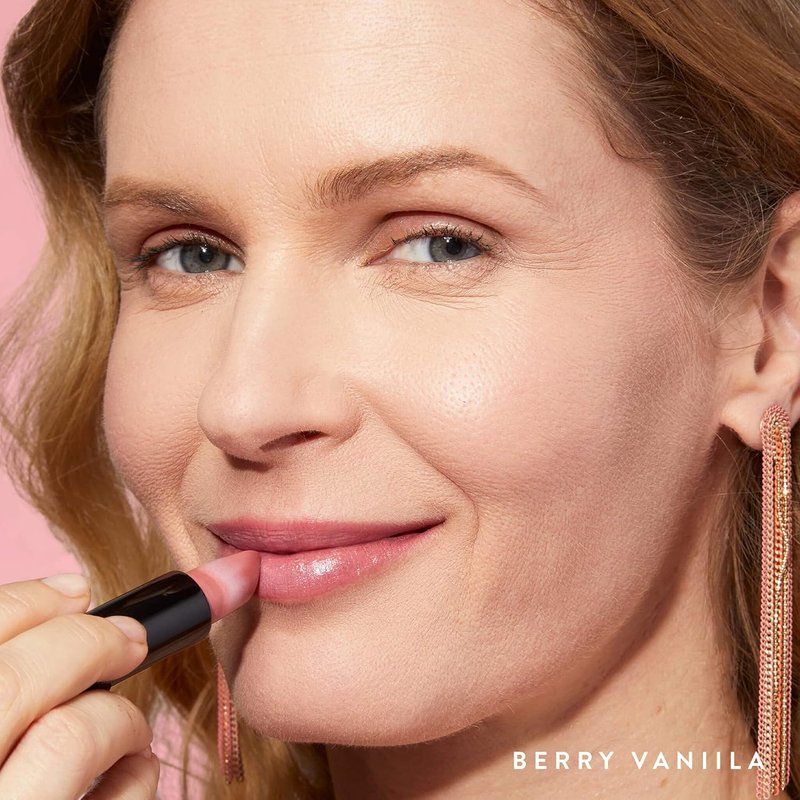 Laura Geller New York Italian Marble Sheer Lipstick - Hydrating Berry Vanilla - Lightweight Cream Finish with Vitamin E