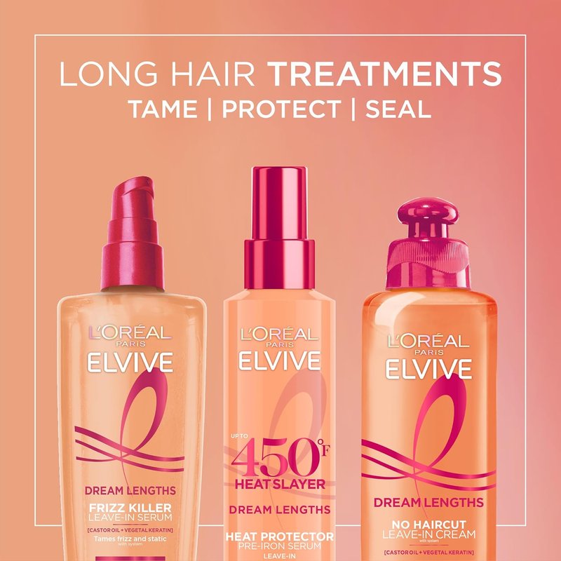 L'Oreal Paris Dream Lengths Leave-In Conditioner - No Haircut Cream, 6.8 fl. oz.