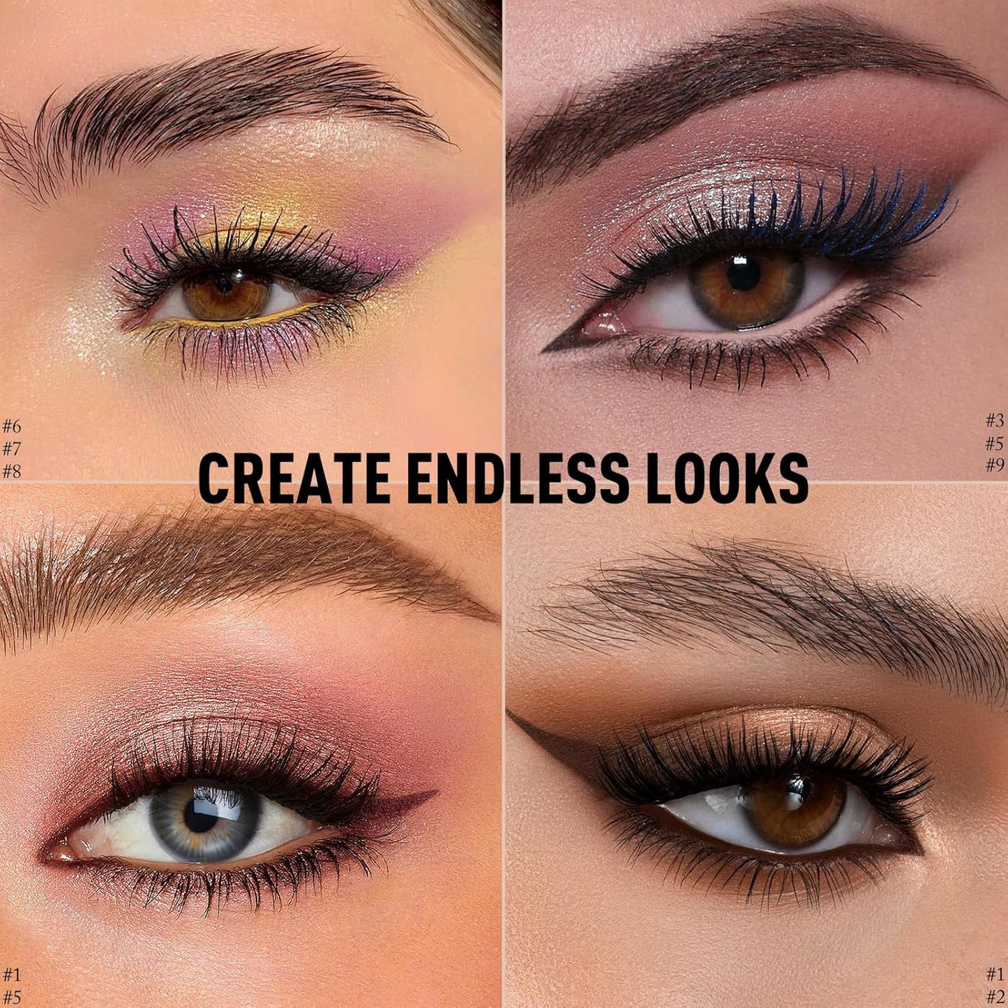 Waterproof Eyeshadow Stick - Long-Lasting Cream Eye Shadow Pencil | High Pigmented Shimmer in Caramel