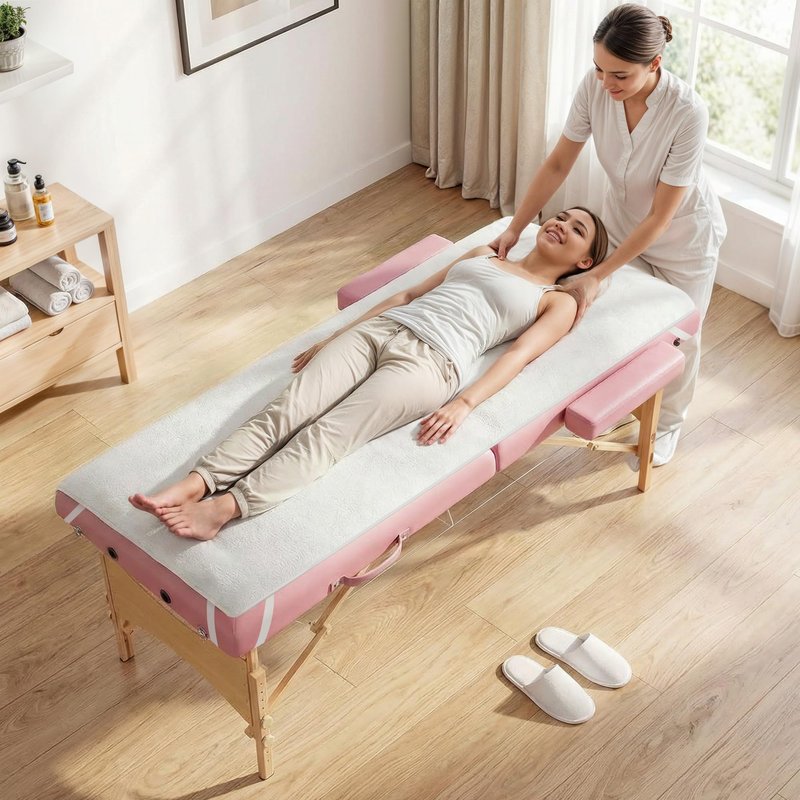 Massage Table Warmer Heating Pad Professional SPA Massage Bed Warmer with 9 Timer, 9 Heat Settings, Overheat Protection for Massage Bed & Spa, Thickened & Soft Fleece, 30" x 71"