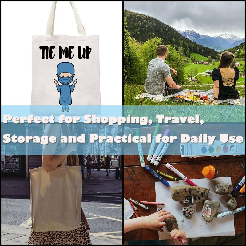 GJTIM Funny Surgical Tech Gift Tie Me Up Zipper Pouch Makeup Bag for Surgeon (Tie Me Up Tote)