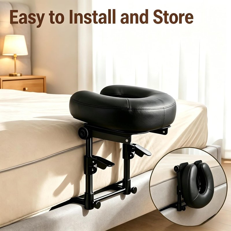 Skiennix Adjustable Massage Headrest - Perfect Face Cradle for Home Spa & Eye Surgery Recovery