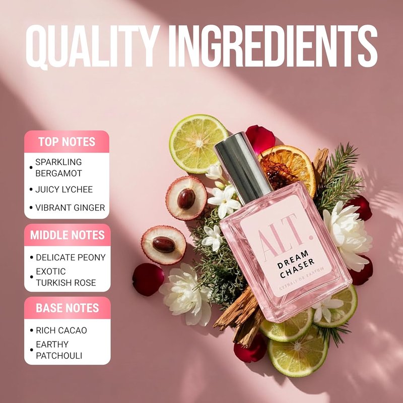 ALT. FRAGRANCES Dream Chaser - Luxury Floral Extrait de Parfum for Women | Long-Lasting 60ml Travel Size