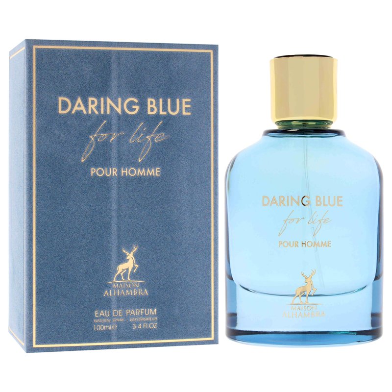 Daring Blue For Life by Maison Alhambra for Men - 3.4 oz EDP Spray