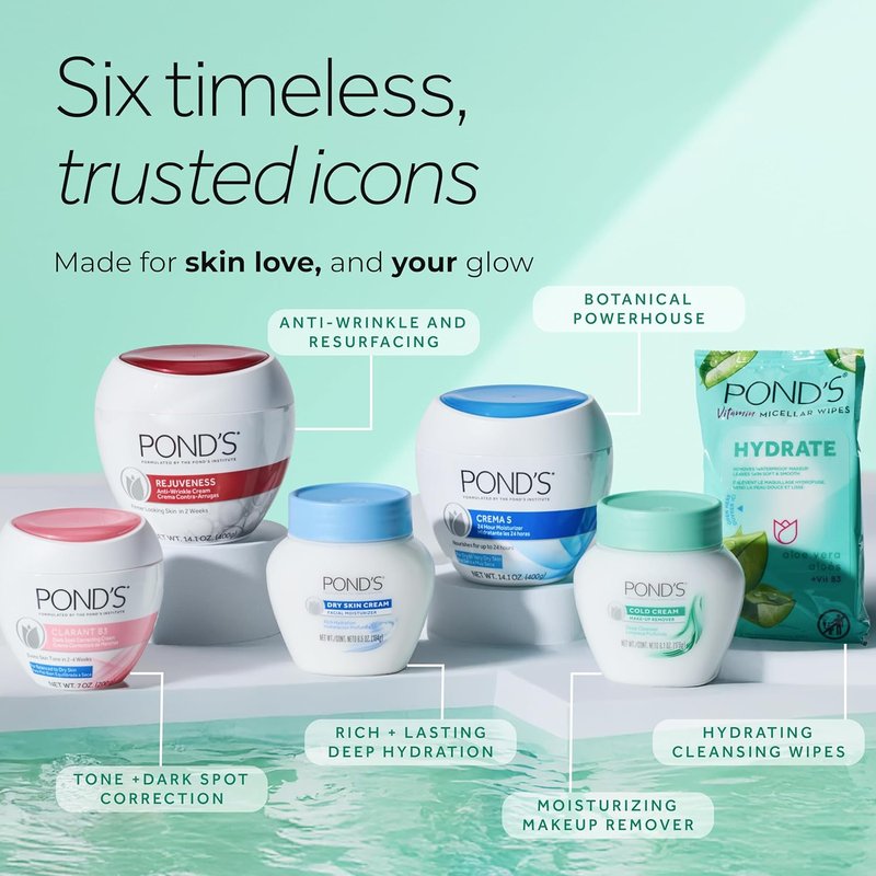 Pond's Vitamin Micellar Wipes - Hydrating Aloe Vera for Dry Skin | 25 Wipes (Pack of 2)