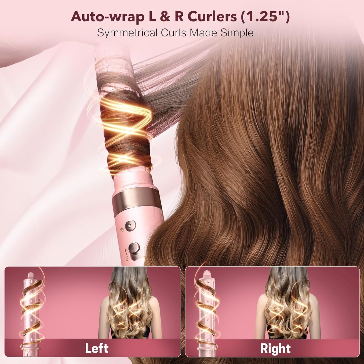 StyleVibe 6-in-1 Air Styler - Fast Drying Hair Dryer & Curling Brush for Smooth Blowouts | Frizz-Free, No Heat Damage
