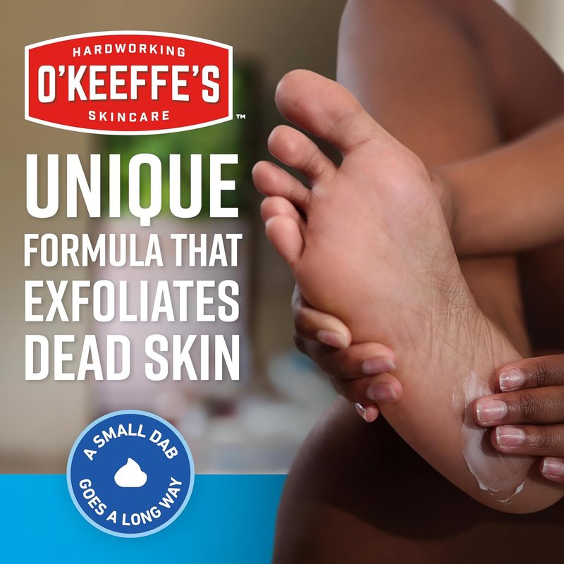 O'Keeffe's Intense Renewal Cream for Healthy Feet - Exfoliates & Softens Dry, Callused Skin - 3 oz Tube