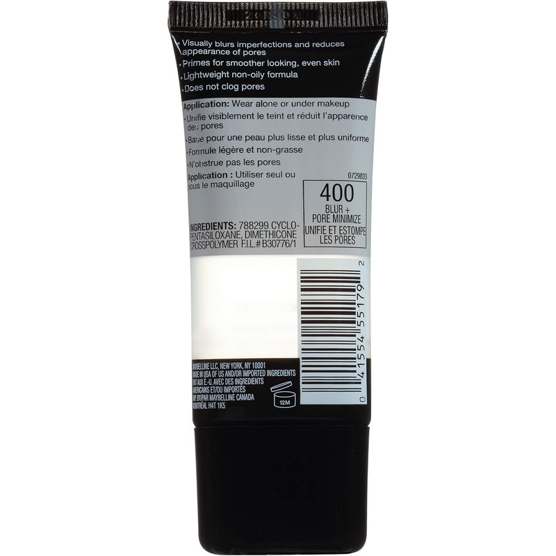 Maybelline Facestudio Master Prime Makeup Primer - Blur & Pore Minimizer, 1 Fl. Oz.
