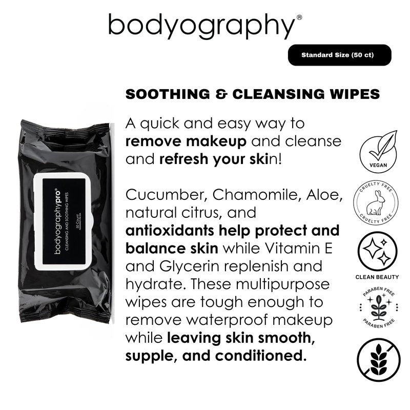 Hydrating Makeup Remover Wipes | Gentle Facial Cleansing Towelettes with Aloe, Chamomile & Vitamin E | Removes Waterproof Makeup | 50-Count Resealable Pack for Sensitive Skin