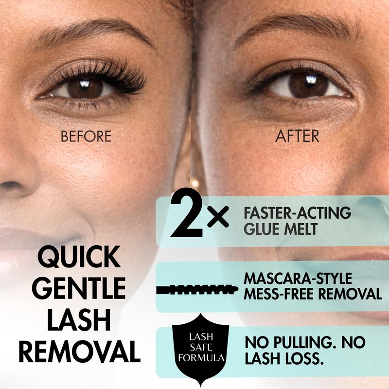 Gazelle Softouch Eyelash bond Remover, Plant-Based EyesCluster Lash Remover for Individual False Lashes - Safe for Sensitive Bond and Wispys, 2x More Effective, Gentle Non-irritating