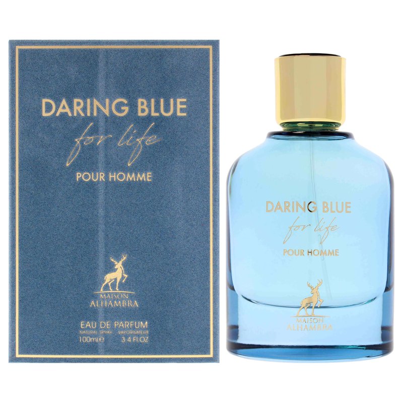 Daring Blue For Life by Maison Alhambra for Men - 3.4 oz EDP Spray