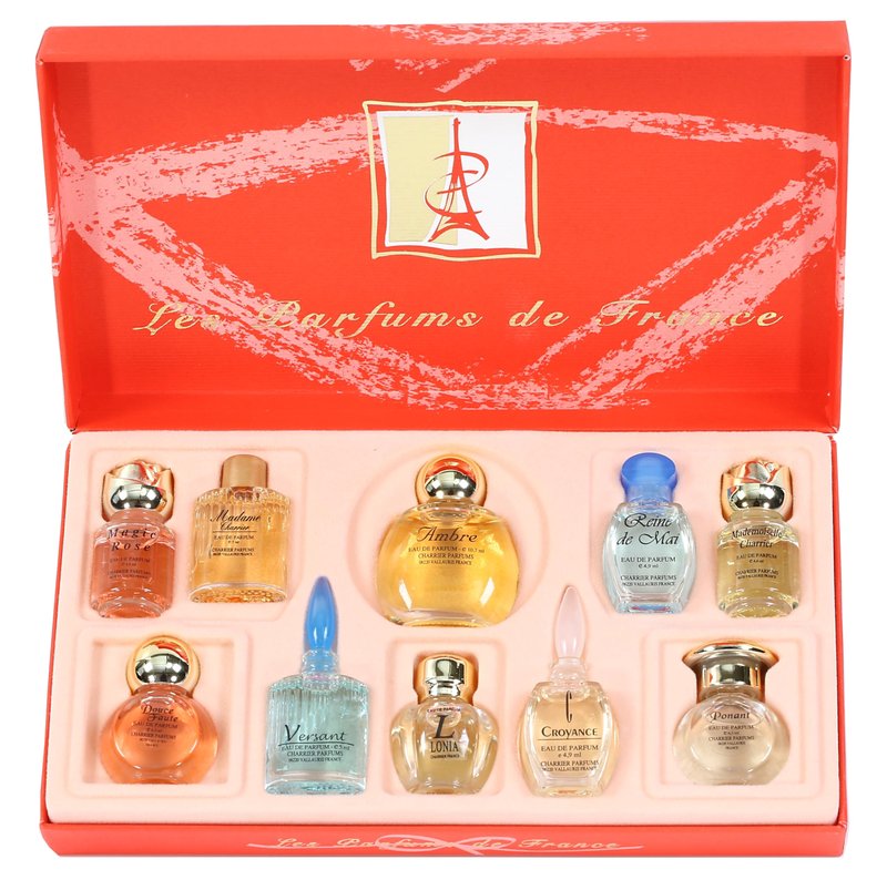 Charrier Parfums 10 Eaux de Parfum Luxurious Gift Box - Made in Provence, France - 57.8 ml