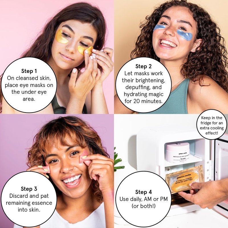 Grace & Stella Under Eye Patches - 12 Pairs of Eye Masks for Dark Circles & Puffiness | Vegan, Cruelty-Free Skin Care