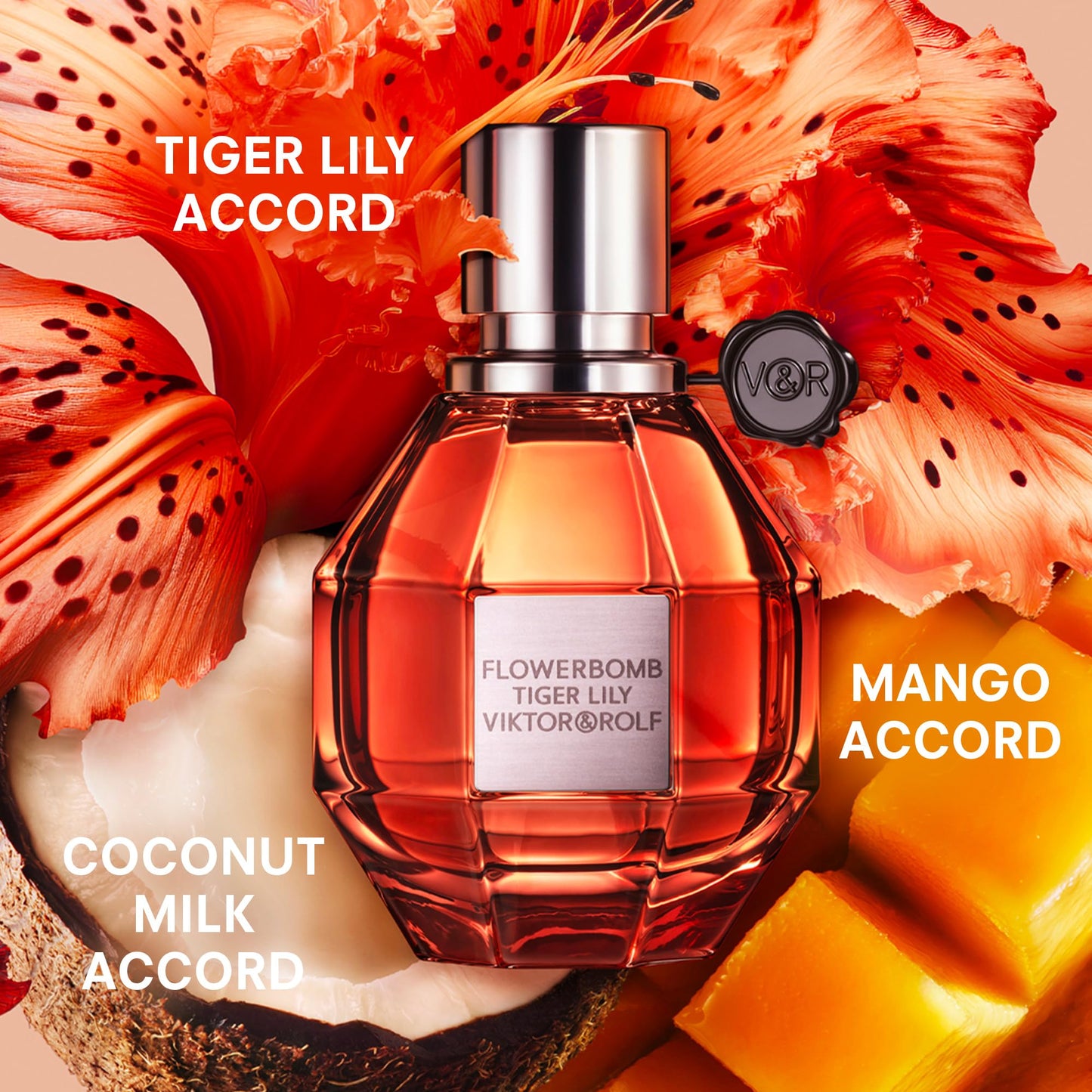 Viktor&Rolf - Tiger Lily Eau de Parfum - Women's Perfum - Floral, Ambery, & Fruity - With Notes of Coconut & Mango - 1.7 Fl Oz
