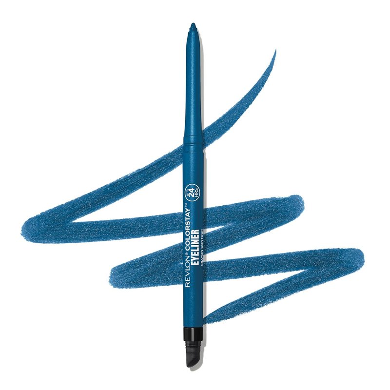Revlon ColorStay Waterproof Eyeliner Pencil - Smudge-Proof, Long-Lasting Shimmer Finish | 205 Sapphire, 0.01 oz