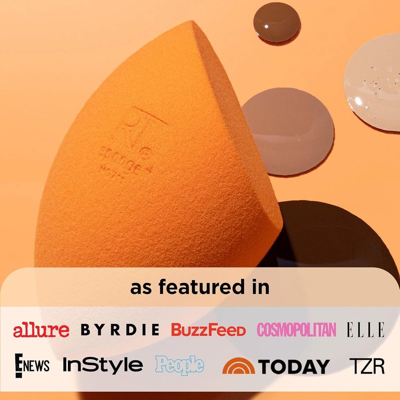 Real Techniques Makeup Blending Sponges - 6 Pack for Flawless Application | Miracle Sponges for Foundation & Powder