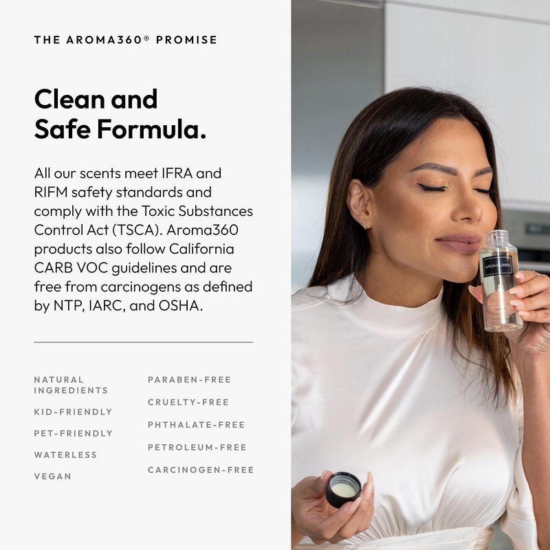 Aroma360 - Dream On Fragrance Oil Blend | Hotel Inspired for Luxury Essential Oil Diffusers | Aromatherapy Scent Diffuser Oil | Serene White Tea, Healing Aloe Vera, and Warm Earthy Cedar - 50ML