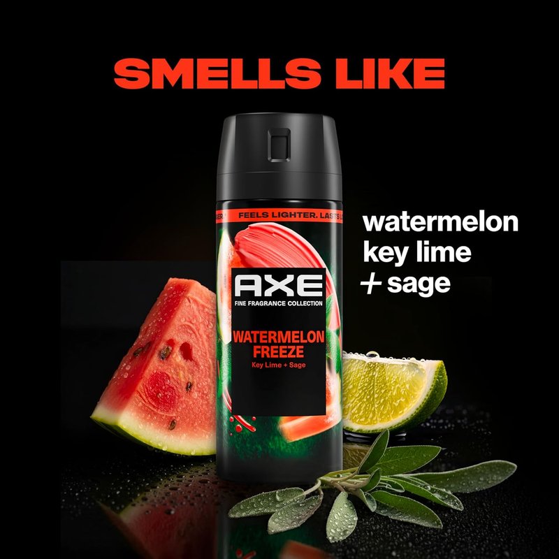 Axe Body Spray - Touch of Sweetness 4 Count | Aluminum-Free, 72-Hour Freshness, 2.9 oz