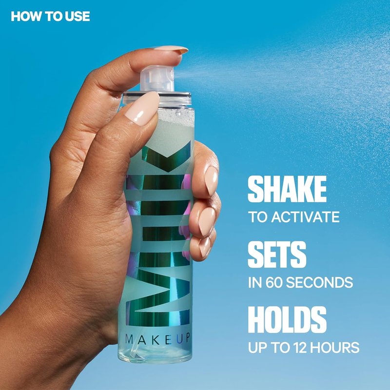 Milk Makeup Hydro Grip Set + Refresh Spray - Hydrating Makeup Setting Mist with Hyaluronic Acid for Dewy Skin