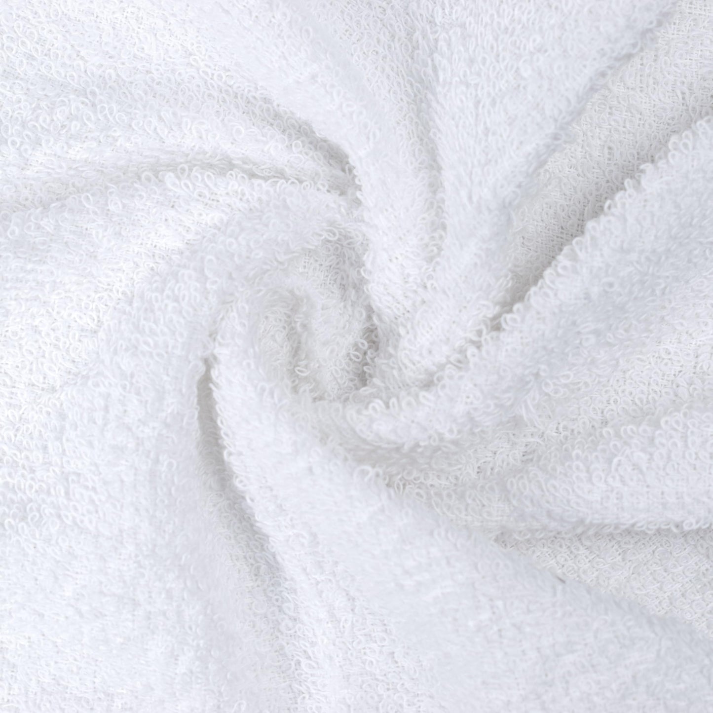 Textila Terry Wash Cloths – Pack of 10, White, 12x12 Inches – Soft, Absorbent & Multipurpose Cotton Washcloths for Face, Hand, Bath, Kitchen, Spa, Gym & Hotel Use