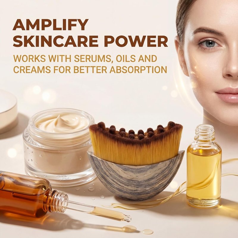 Lymphatic Drainage Face Brush - Professional Contour Massager for Anti-Puffiness & Sculpting | Boost Skincare Absorption