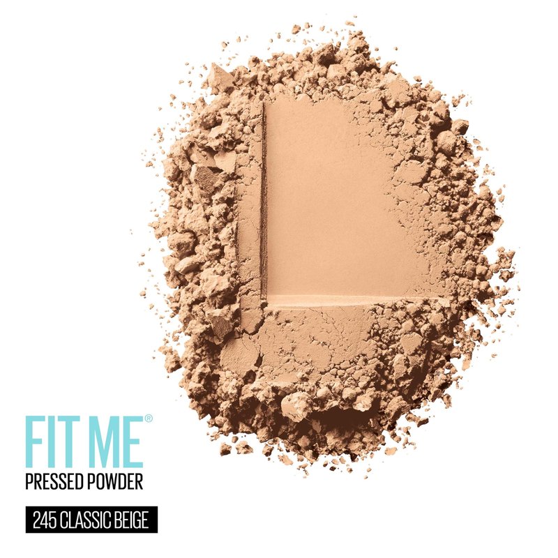 Maybelline Fit Me Matte + Poreless Pressed Face Powder Makeup & Setting Powder, Classic Beige, 1 Count
