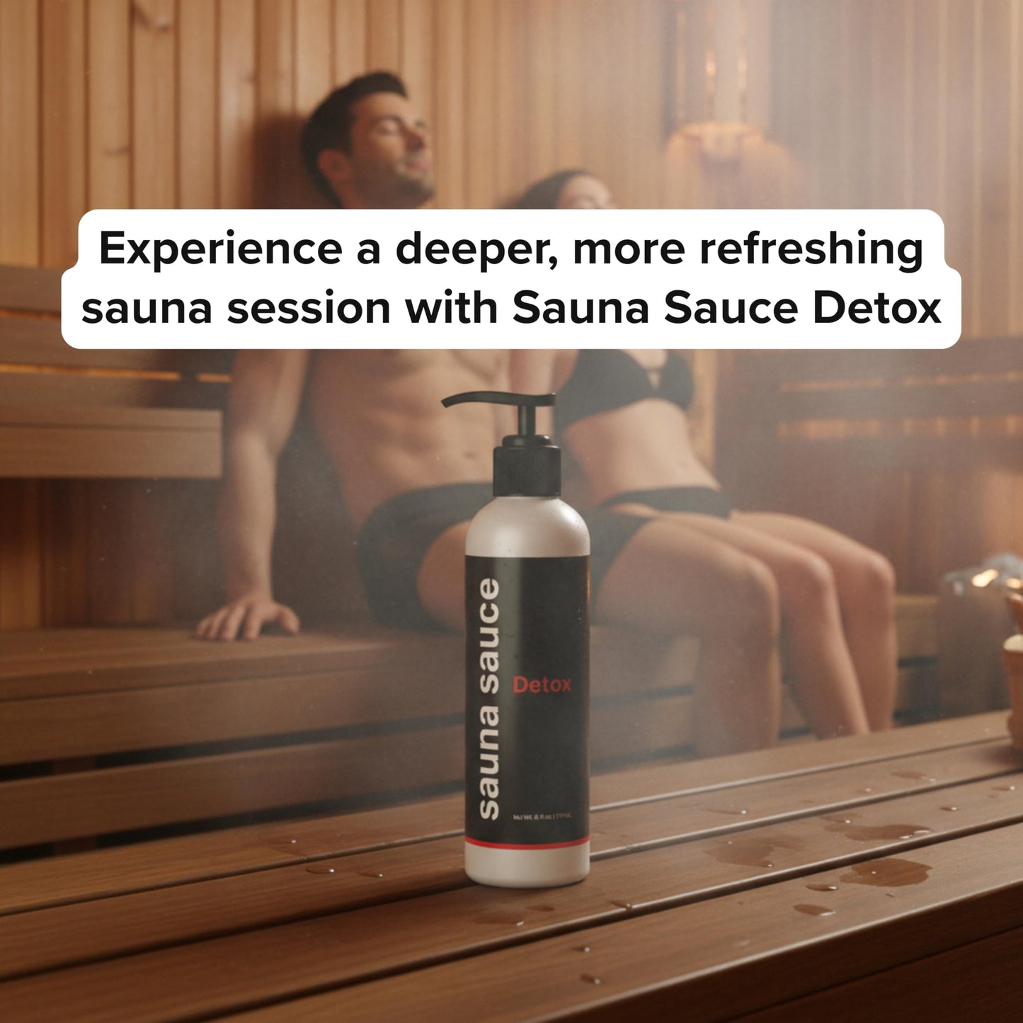 Sweet Vibes Sauna Sauce Detox – All-Natural Sauna Lotion with Glutathione & Castor Oil, Cooling Eucalyptus Peppermint Lotion for Detox, Recovery & Longer Sauna Sessions (6 oz)