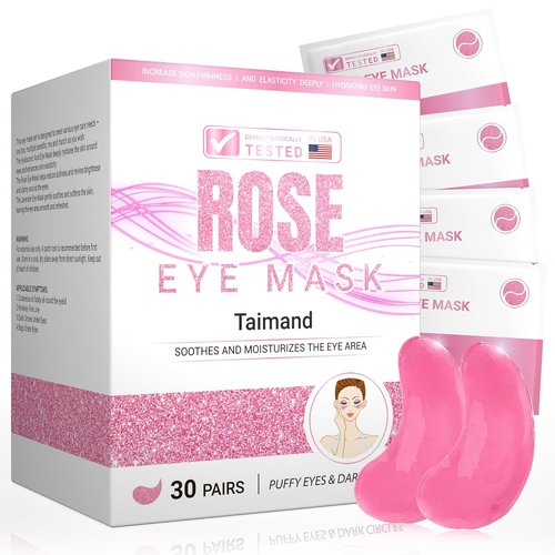 Under Eye Patches (30 Pairs), 24K Gold Under Eye Mask for Puffy Eyes, Dark Circles,Bags and Wrinkles with Collagen,Relieves Pressure and Reduces Wrinkles,Revitalises and Refreshes Your Skin
