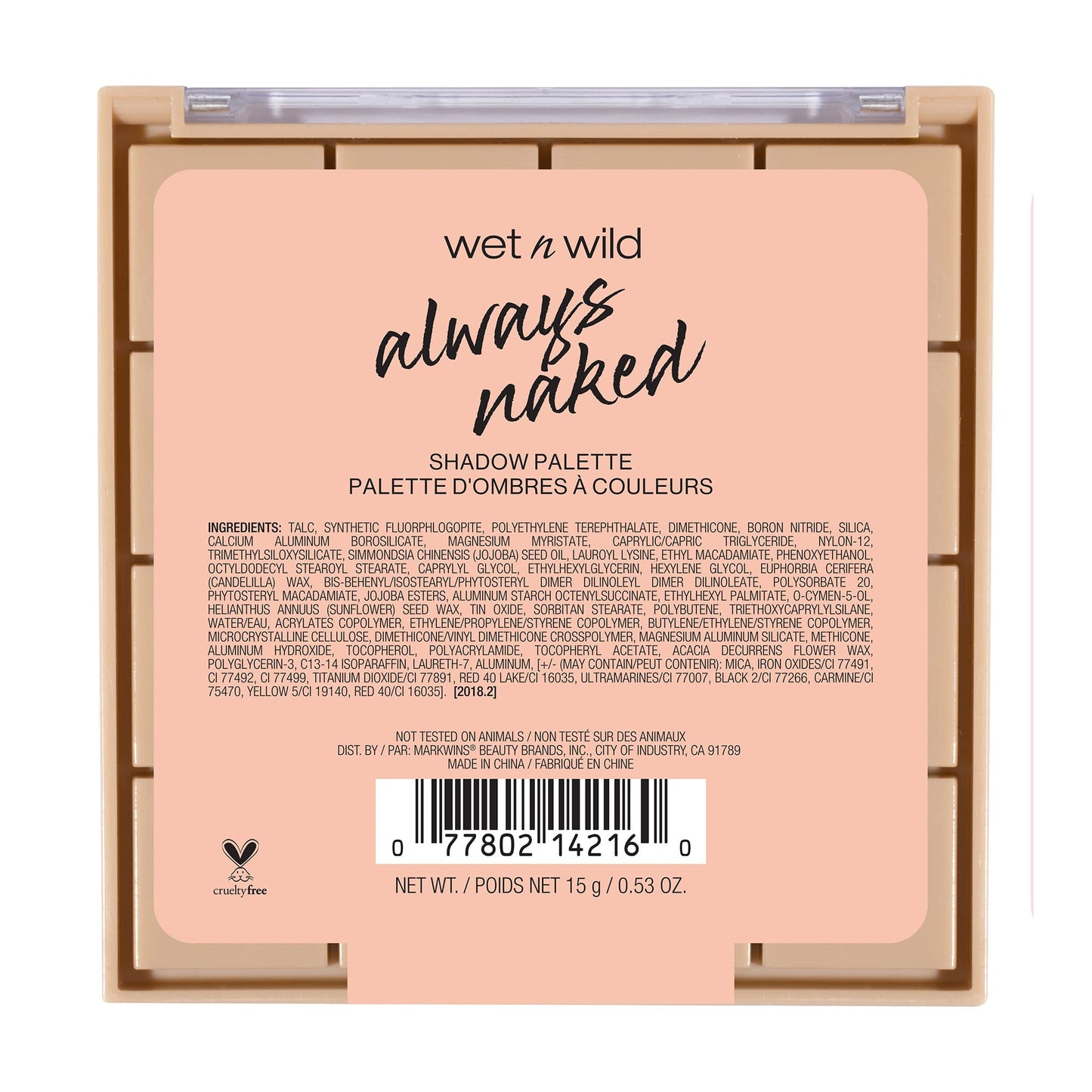 wet n wild Always Naked Palette, Nude Neutral Eye Makeup, Blendable, Warm And Cool Nude Pigments, Matte, Shimmer, Glitter, Creamy Smooth