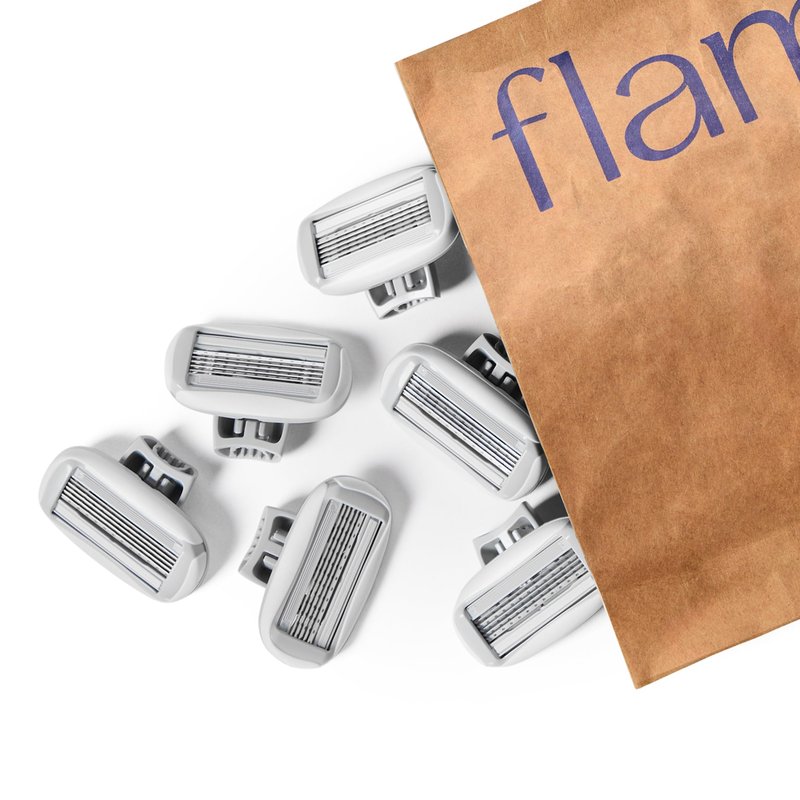 Flamingo Razors for Women Blade Refills + Foaming Shave Gel
