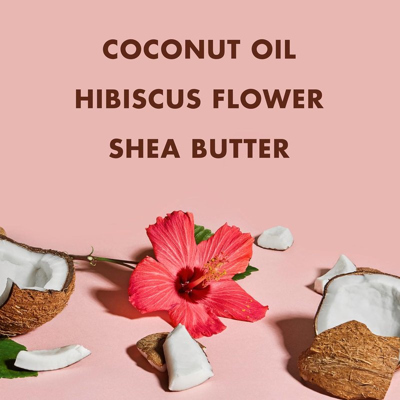 Shea Moisture Coconut & Hibiscus Shampoo for Thick Curly Hair - Hydrating Cleanser, 24 Fl Oz