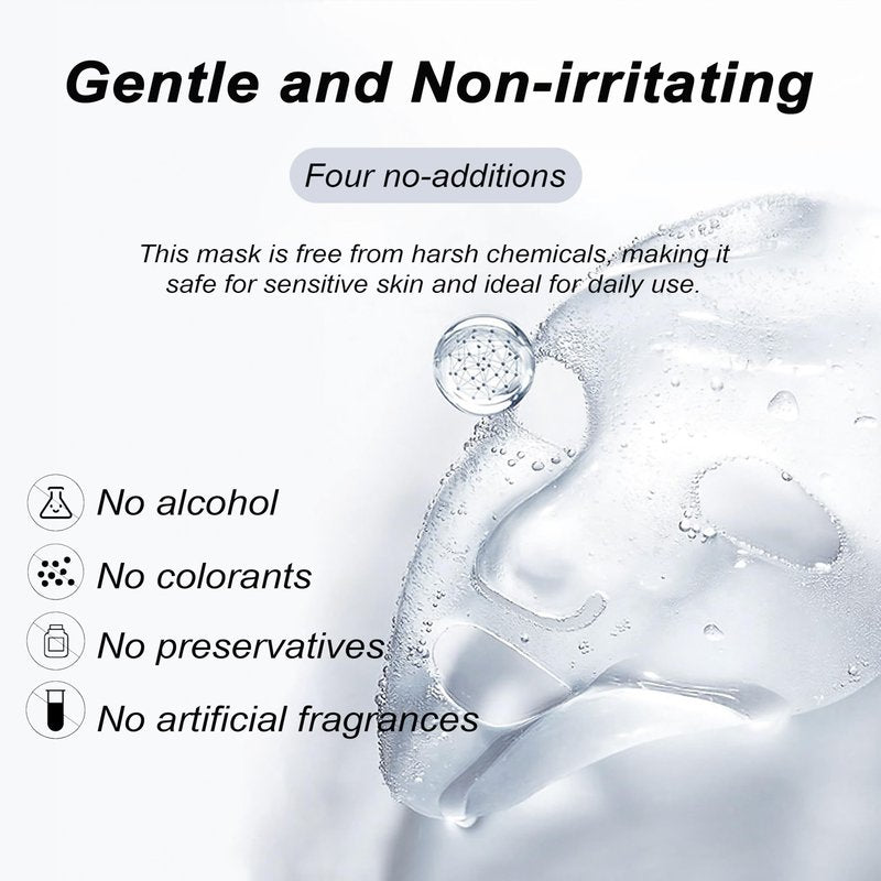 Bukamkom 8pcs Collagen Face Mask, Hydrogel Overnight Face Mask for Hydration & Soothing, Hydrogel Collagen Facial Mask, Face Masks Facial Masks Skincare