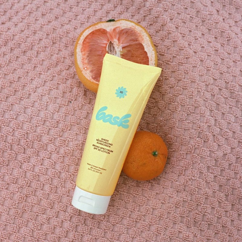Bask SPF 30 Sheer Sunscreen Lotion - Hydrating, Lightweight & Non-Greasy | 3.4 fl oz Travel Size